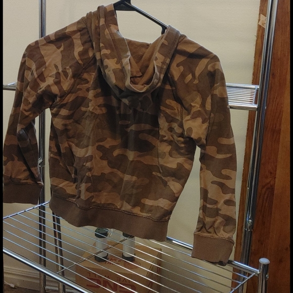 Boys Camo Zip Up Hoodie size 6 - Picture 3 of 6